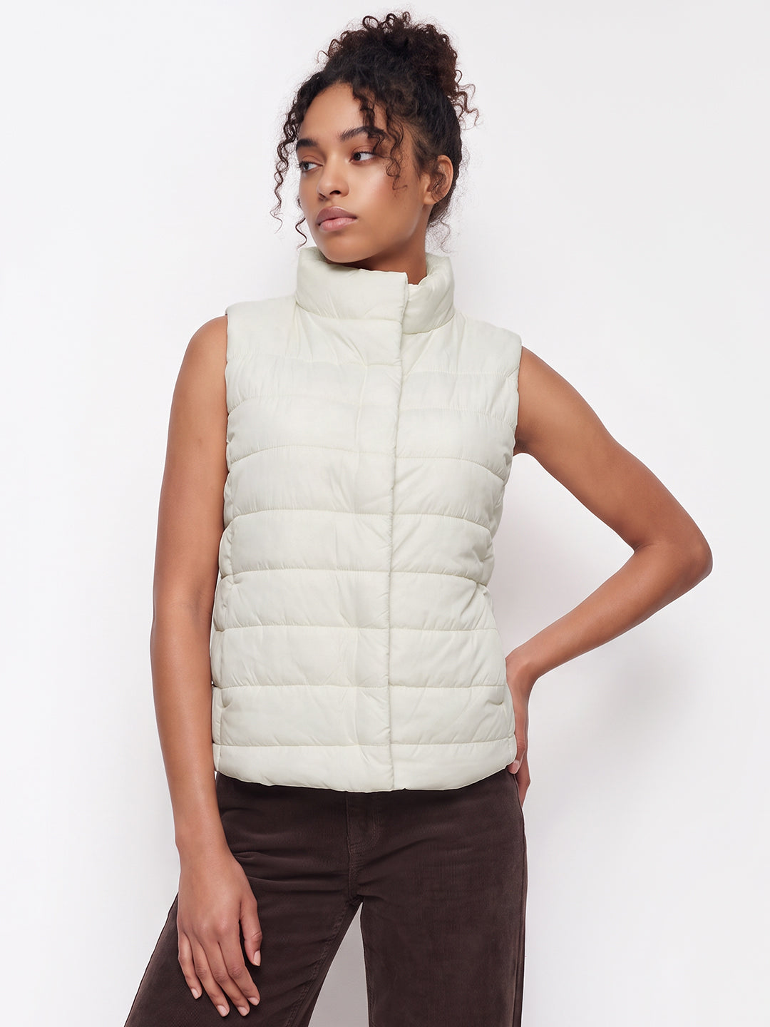 Ivory Winter Puffer Jacket
