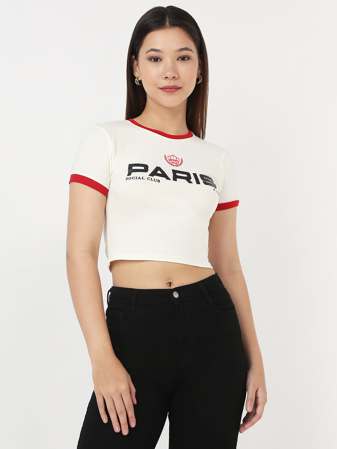 Women Ivory Slim Genz T-Shirt