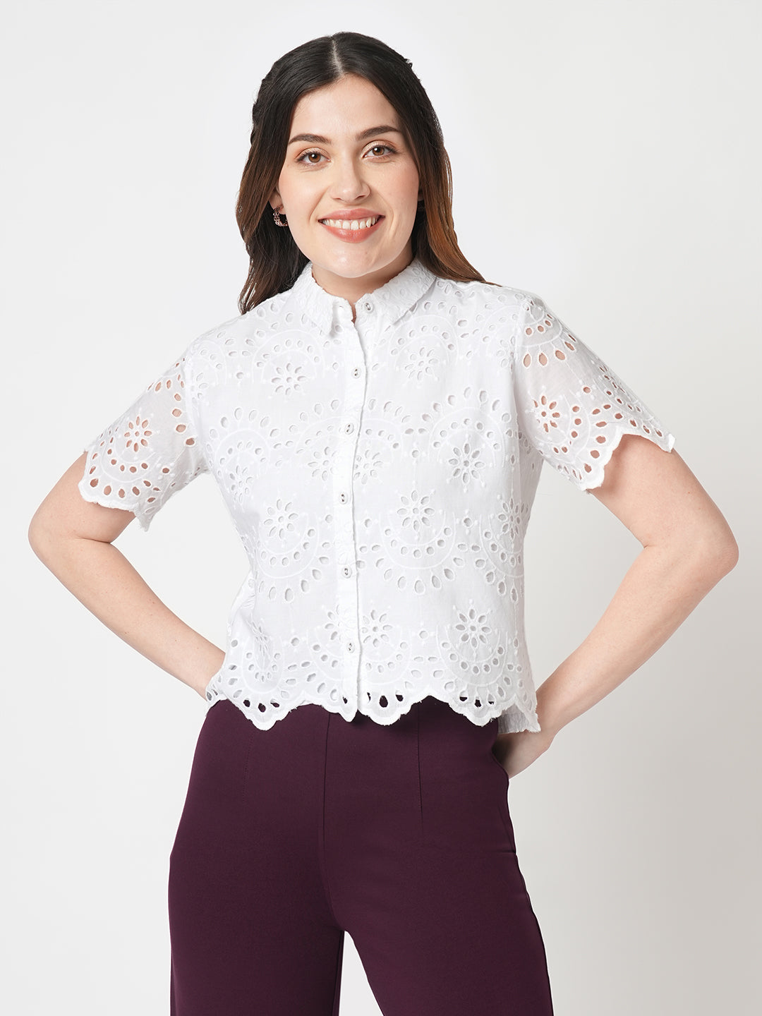 Women Schiffli Shirt