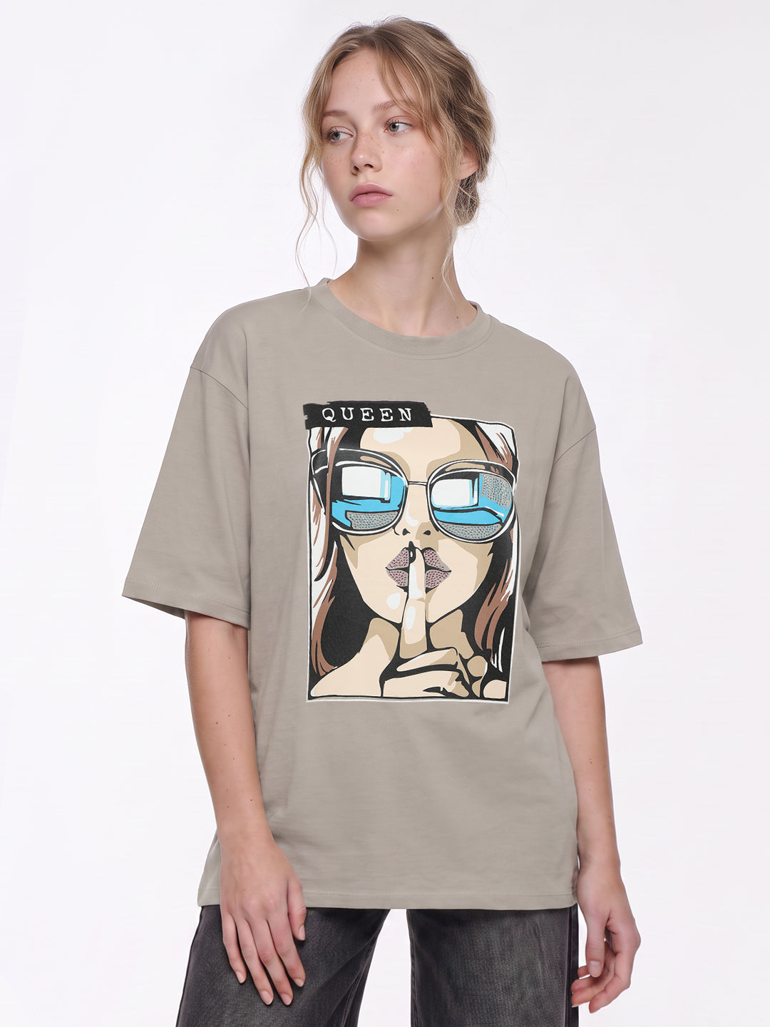 Light Oyester Oversized T-Shirt