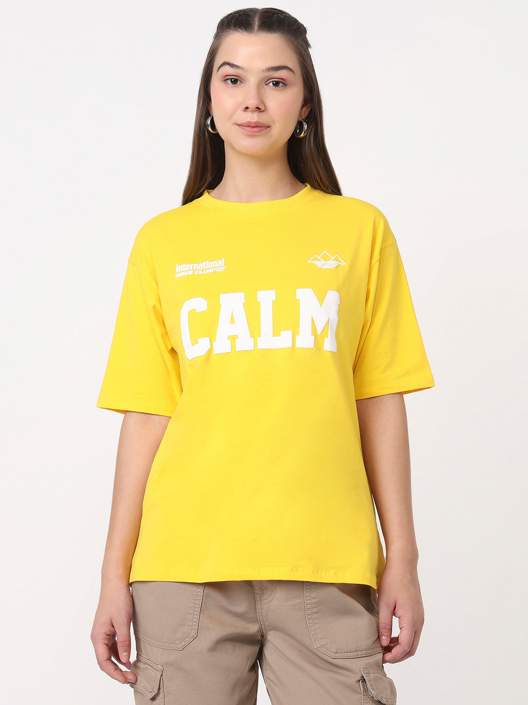 Women Golden Sunset Oversized T-Shirt