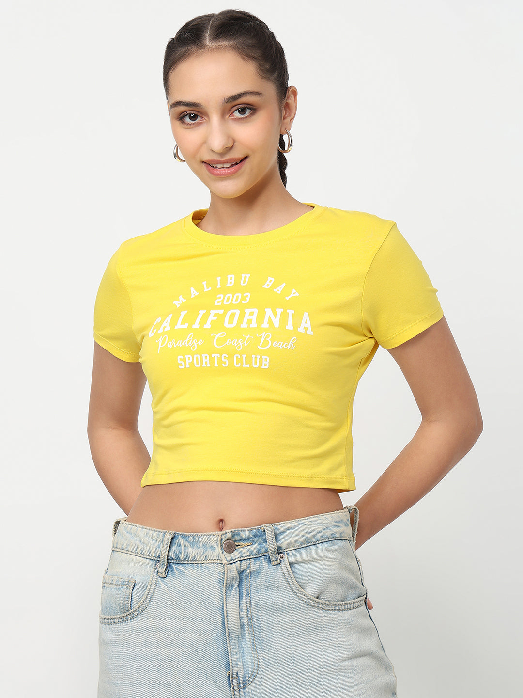 Women Yellow Genz Tees