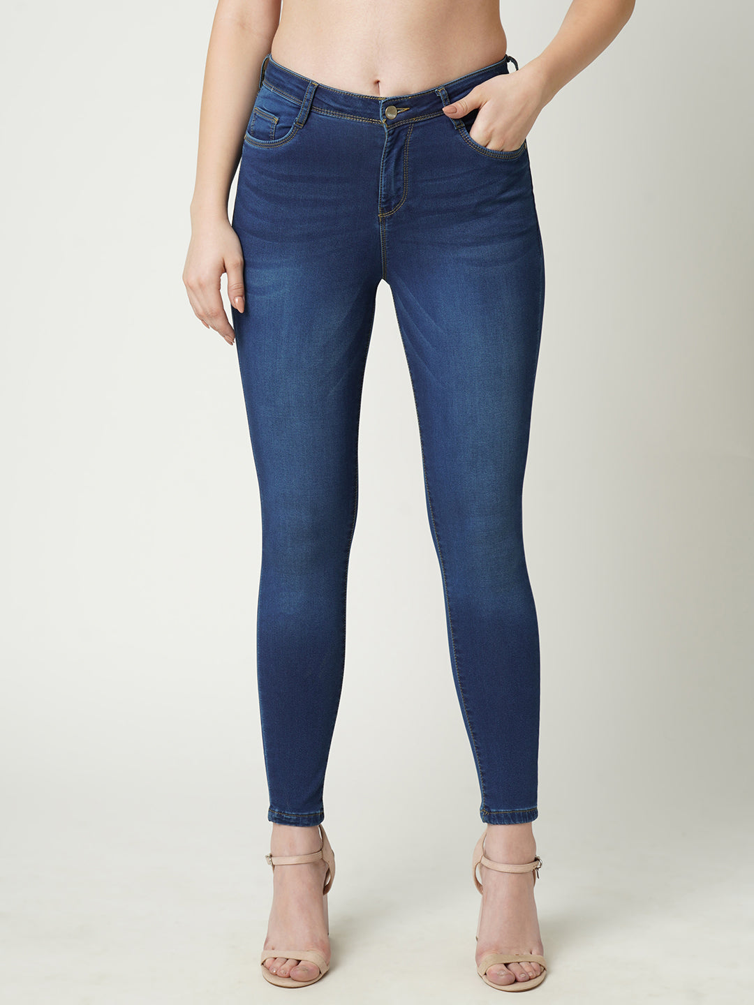 Women Mid-Rise Skinny Jeans