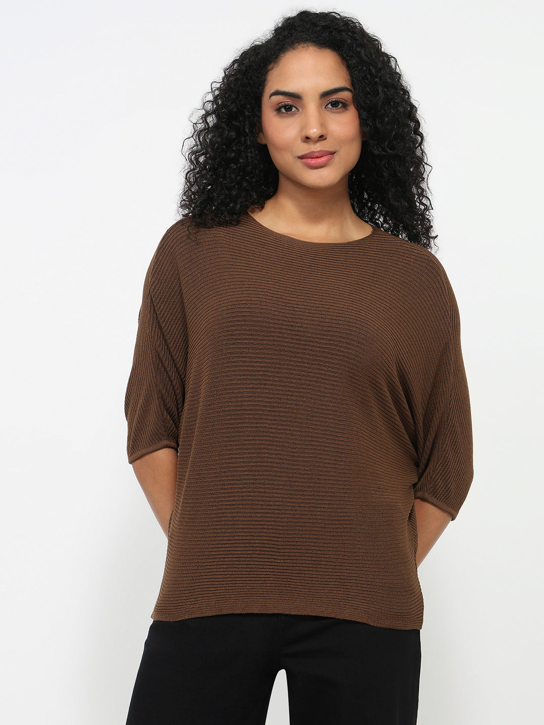 Women Sepia Batsleeve Top