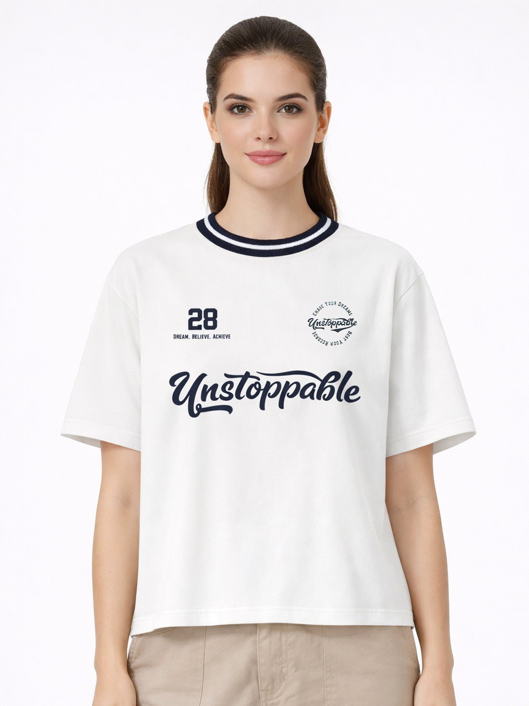 Women White Oversized T-Shirt