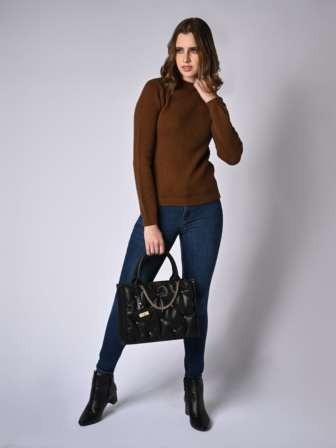 Women  Solid Slim Fit Sweater