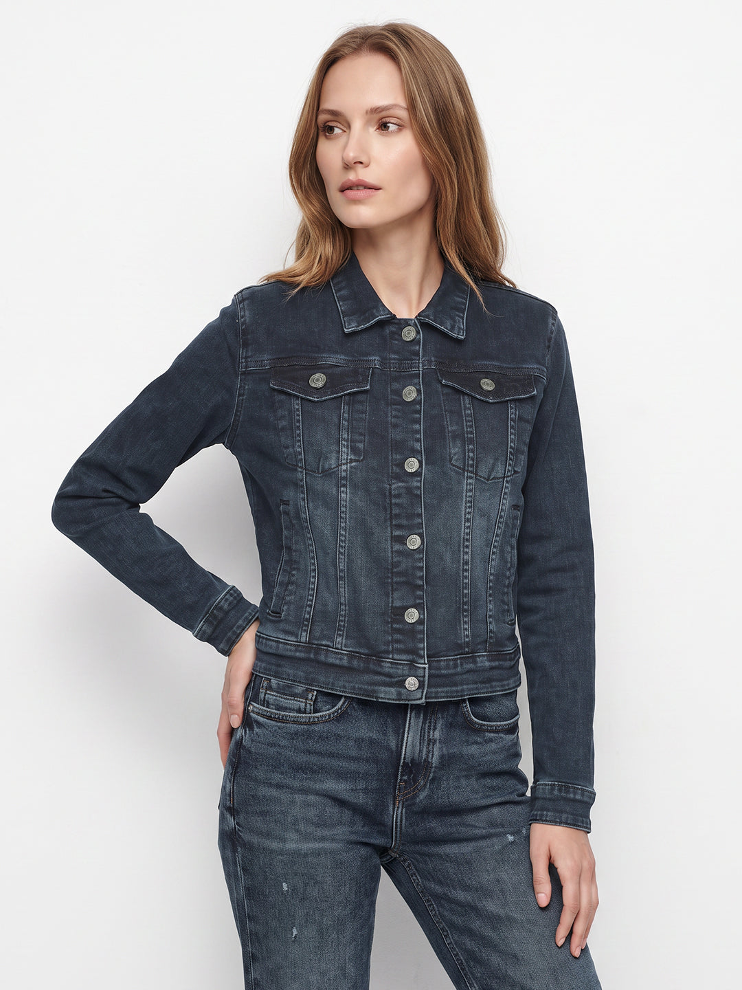 Women Slate Blue Jacket