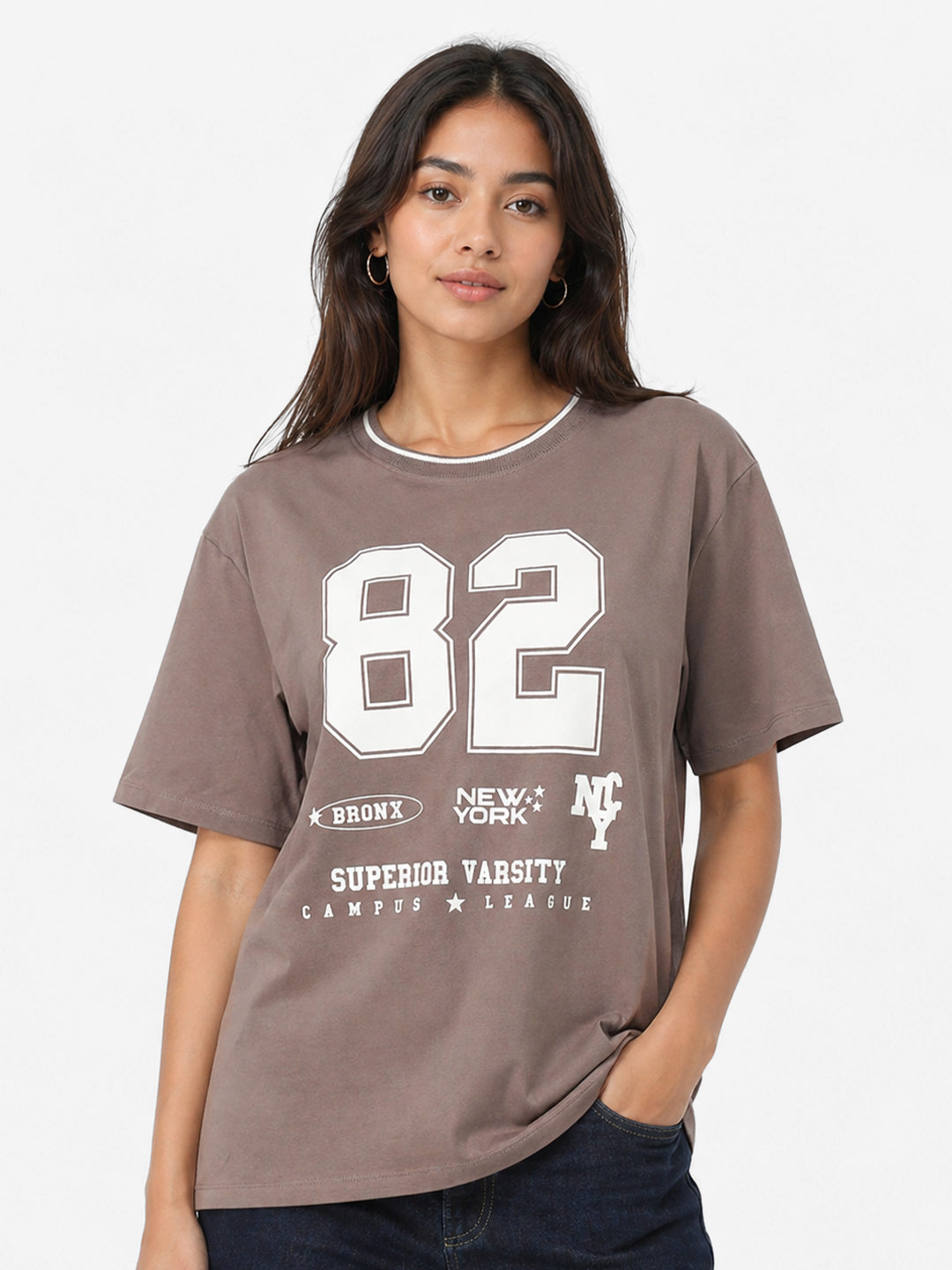 Women Oyester Oversized T-Shirt