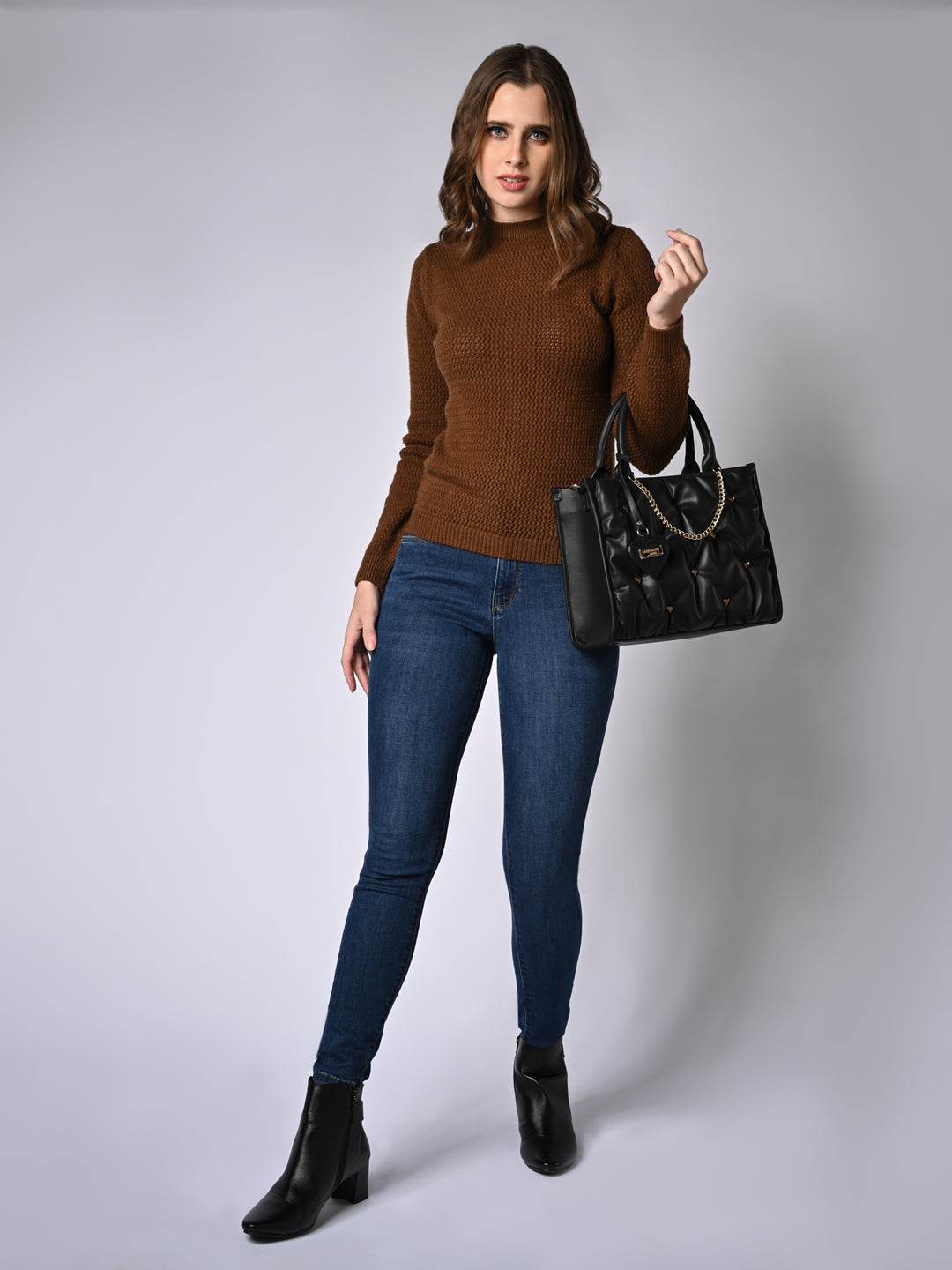 Women Dark Blue High-Rise Skinny Jeans