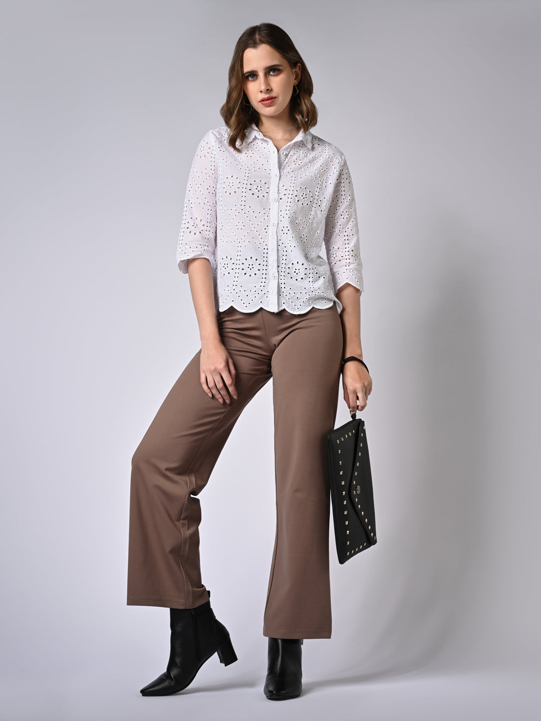 Women Mouse Wide Leg Treggings