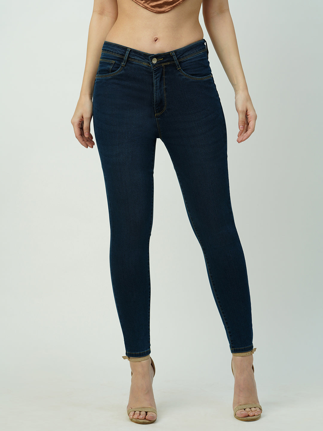 Black Wonderfit Slim Leg Jeans, Women