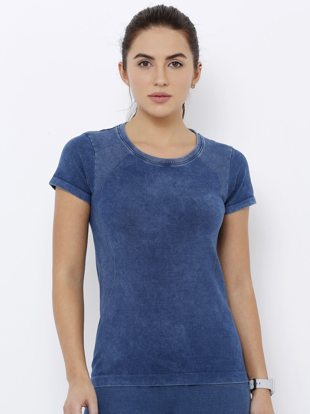 Women Blue Athleisure Top