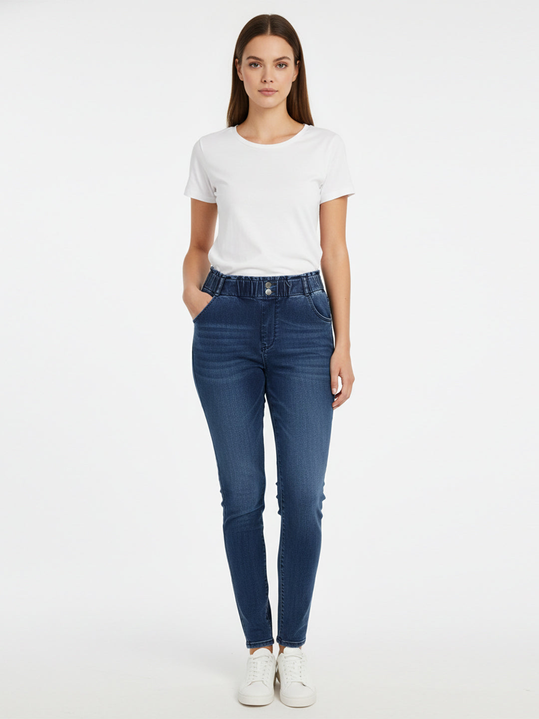 Women Blue High-Rise Skinny Jeans