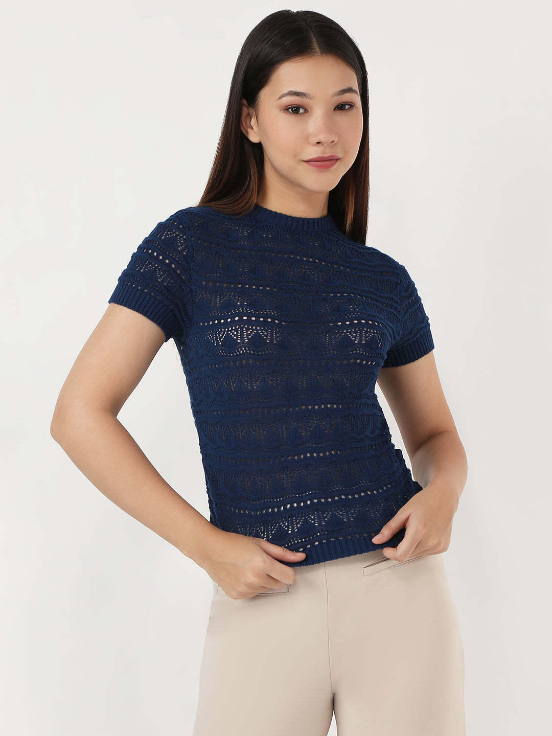 Women Airforce Slim Flat Knit Top