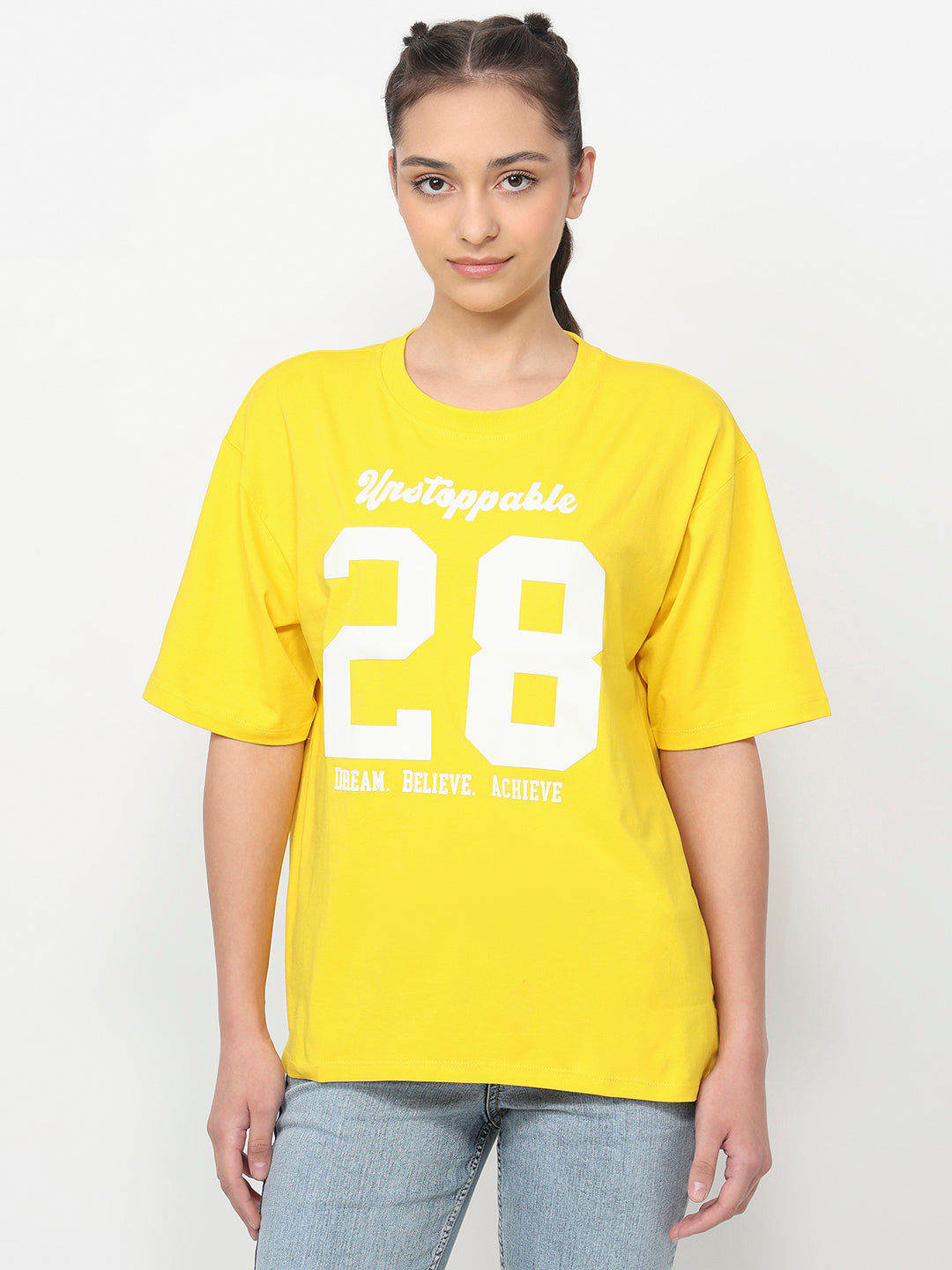 Women Golden Sunset Oversized T-Shirt