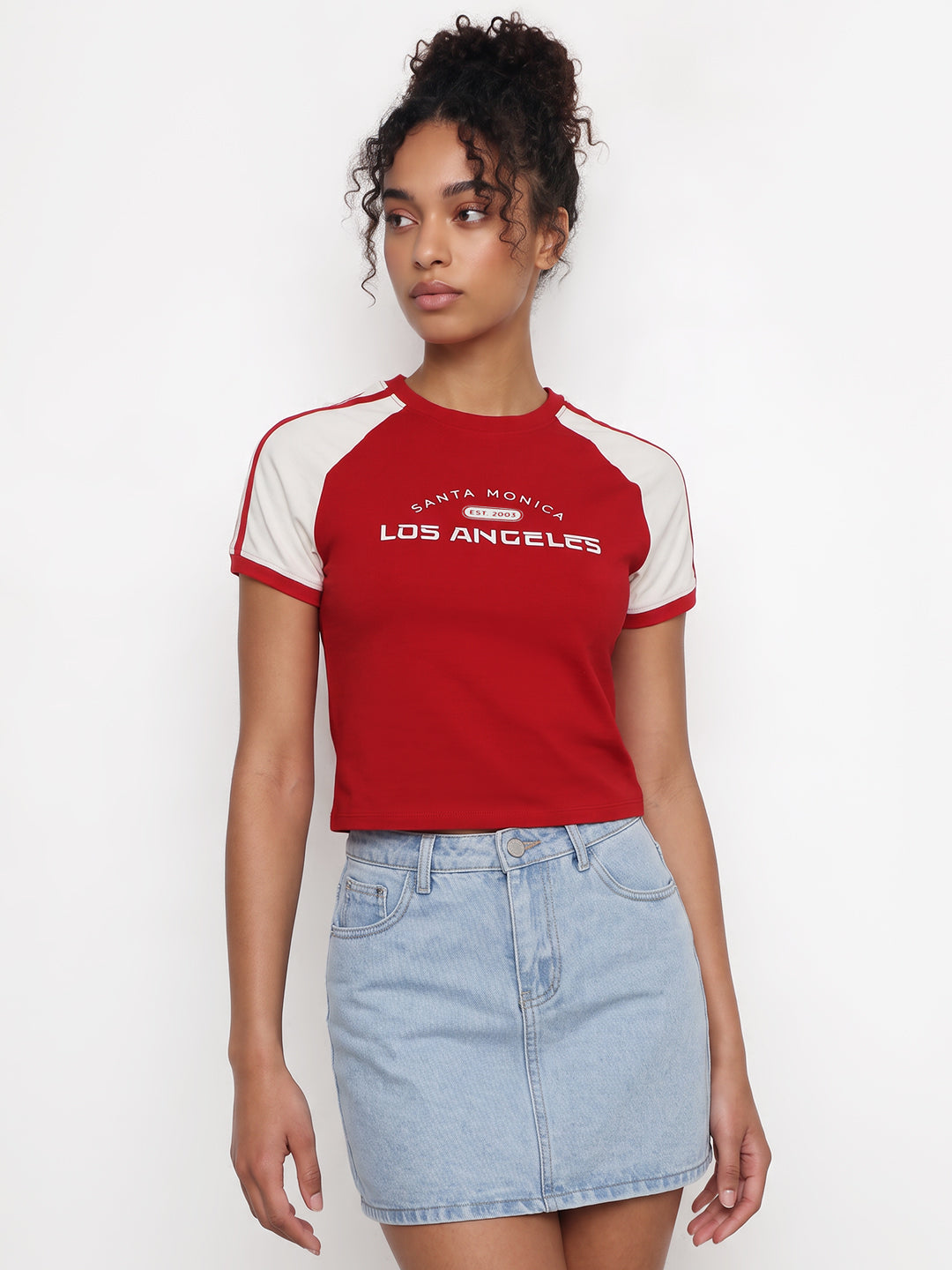 Red/Off White Graphic Neo Tees