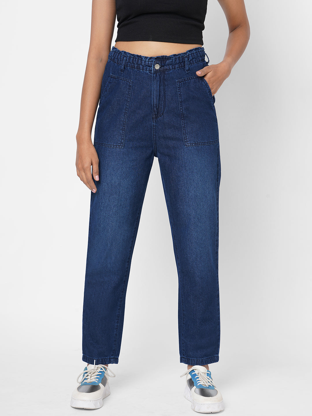 Women High-Rise Baggy Fit Jeans