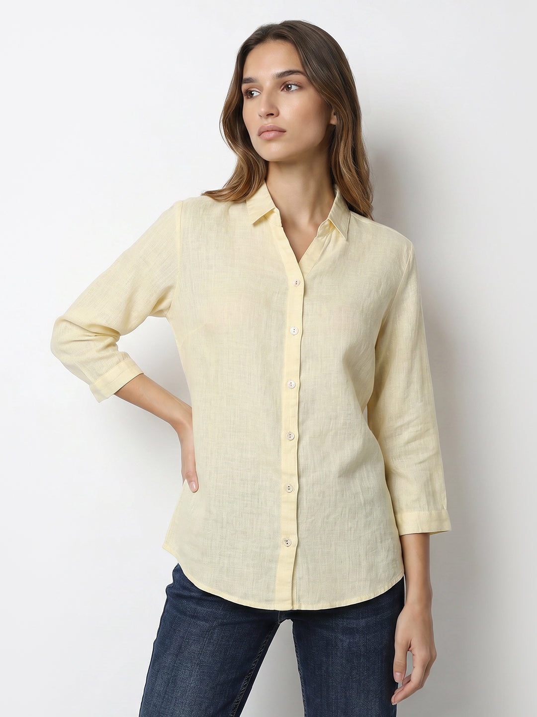 Women Light Yellow Shirt