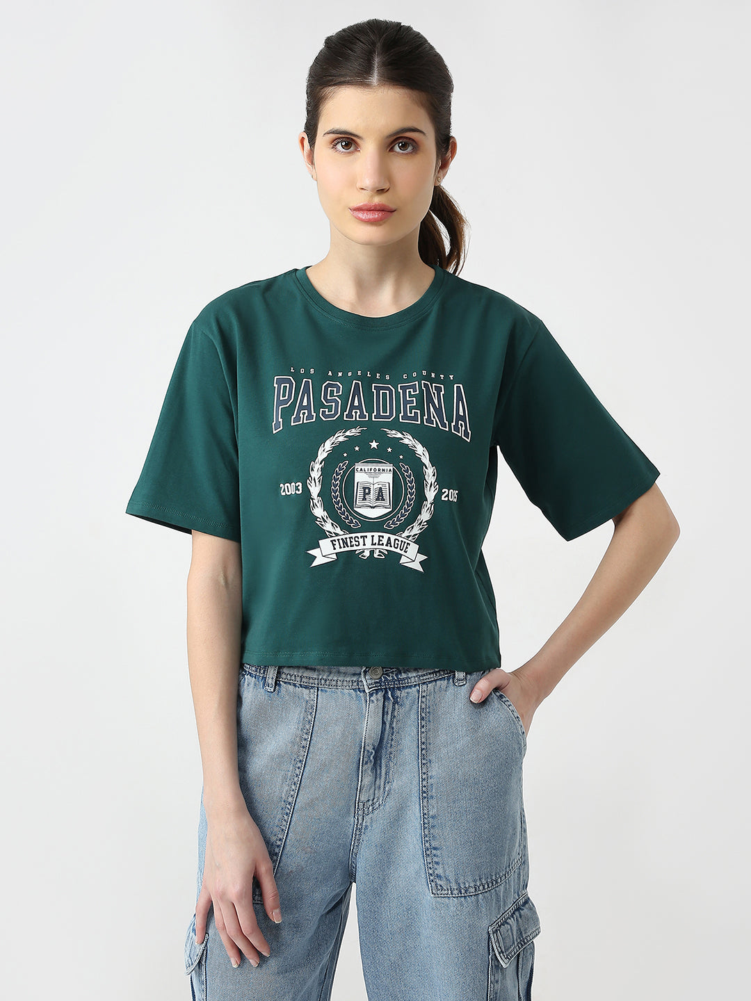 Women Slim Fit Printed Graphic Tees