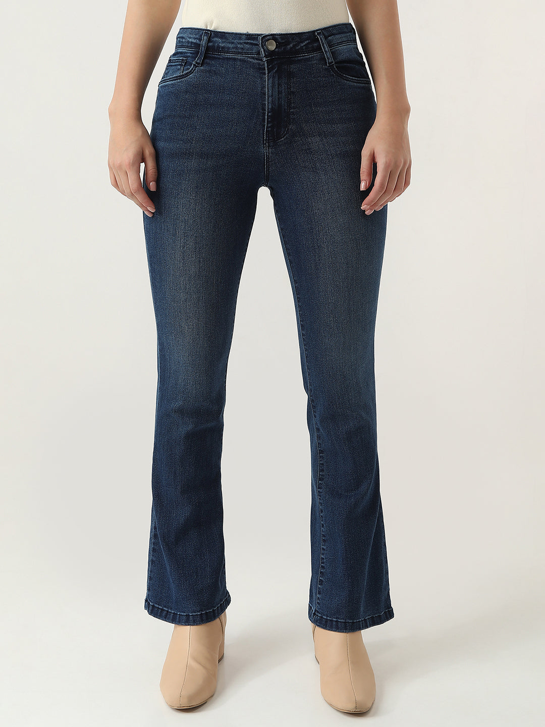 Women High-Rise Flared Jeans