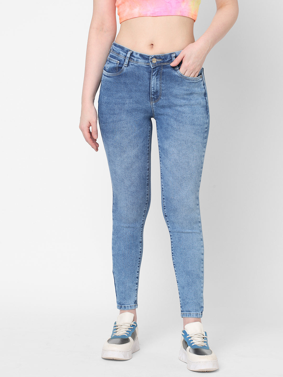 Women High-Rise Skinny Fit Jeans