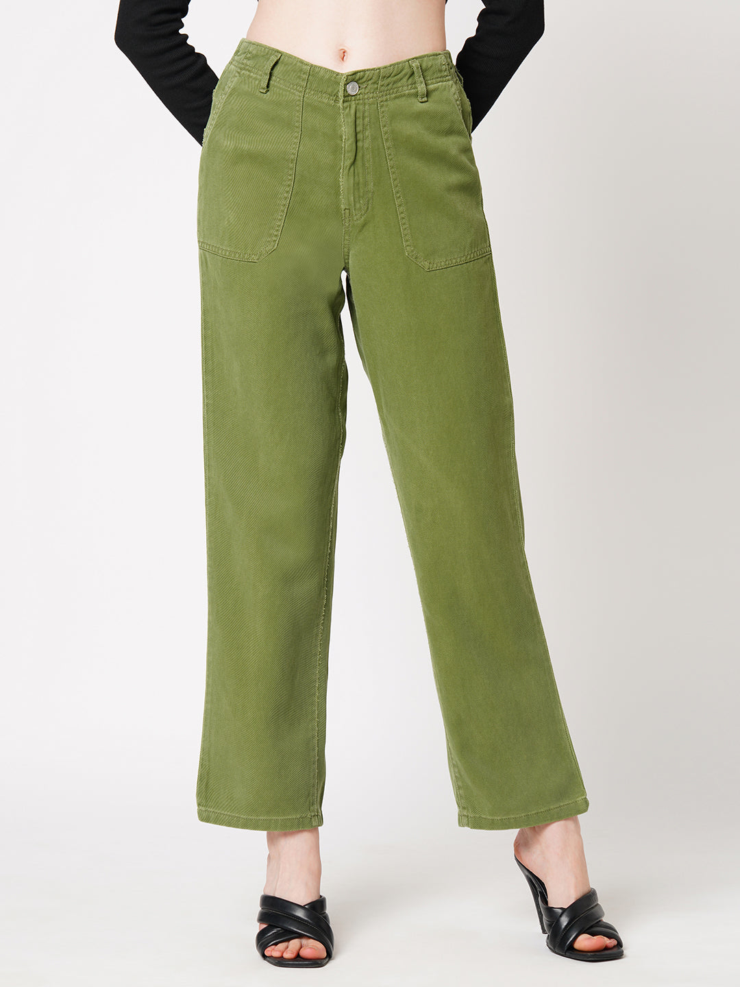 Women High-Rise Straight Jeans
