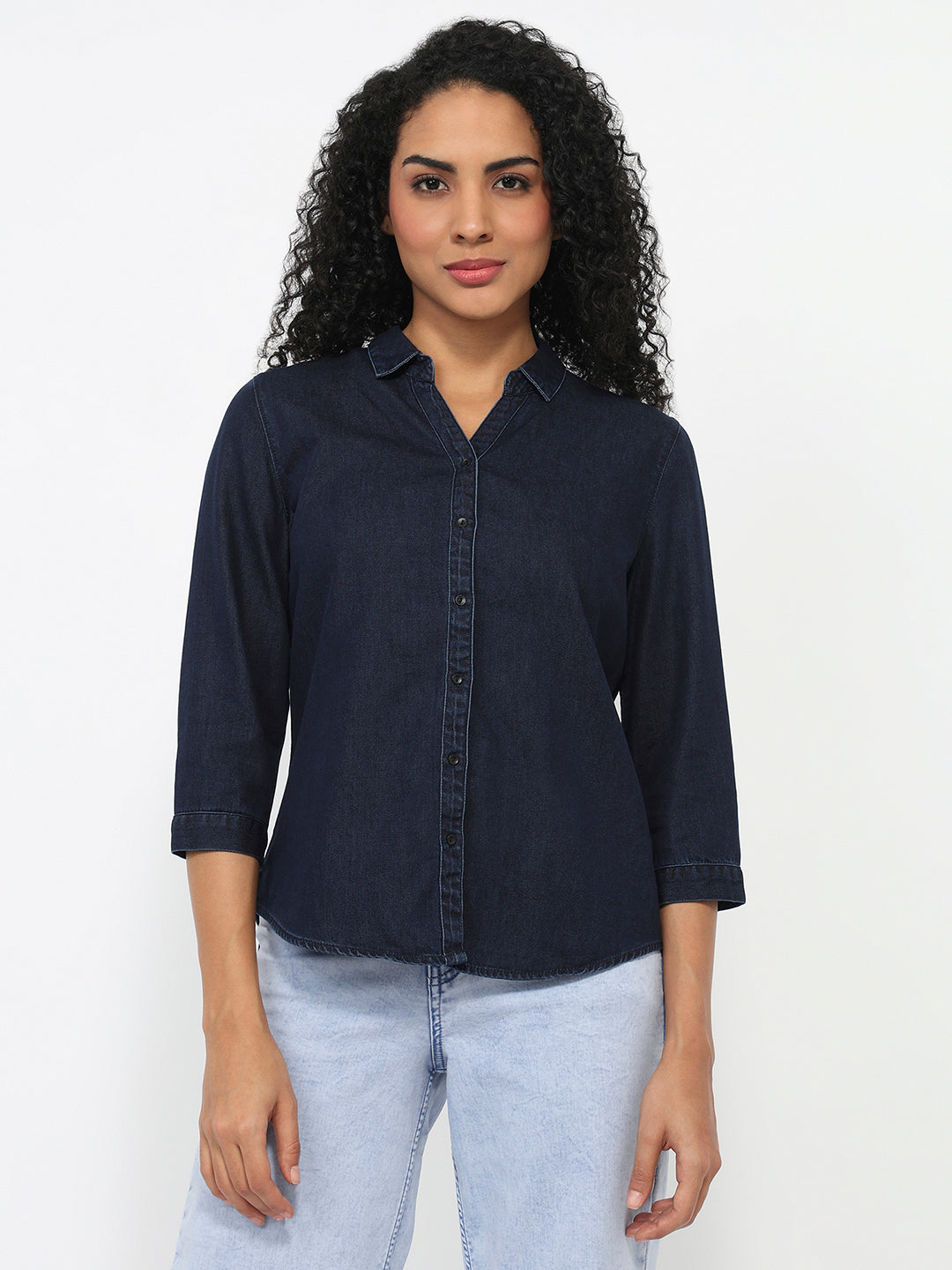 Women Dark Blue Shirt