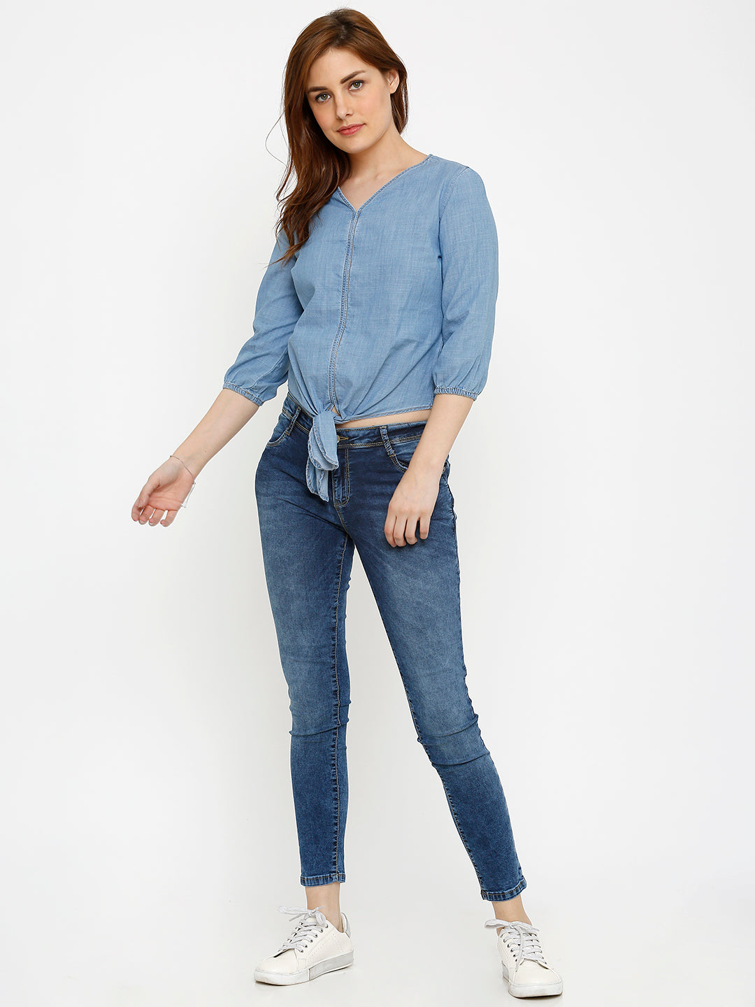 Women Blue Top
