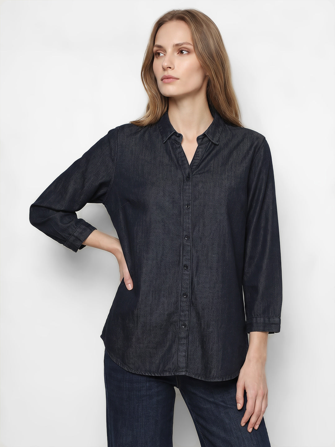 Women Dark Blue Shirt