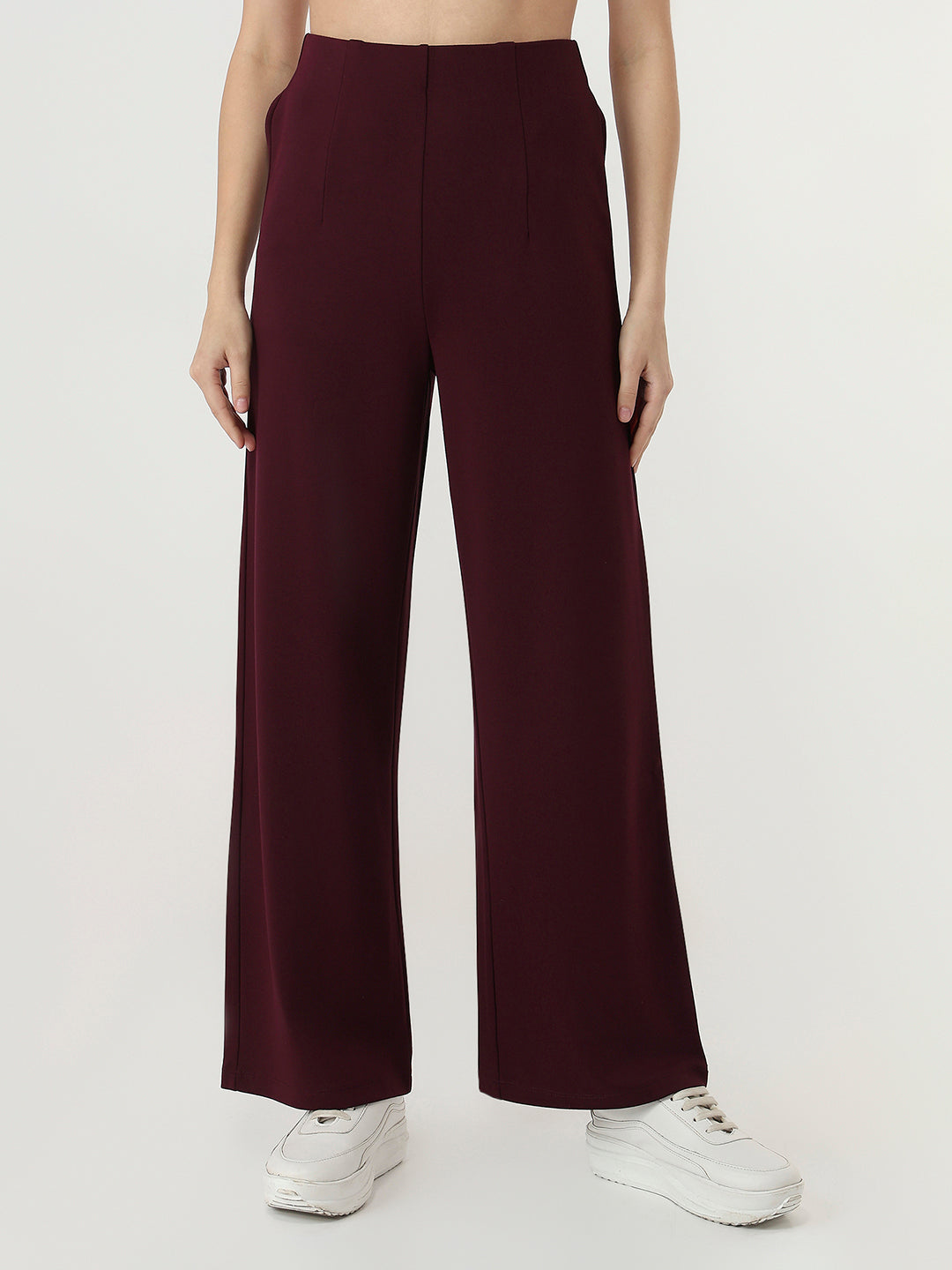 Women Wine High-Rise Treggings