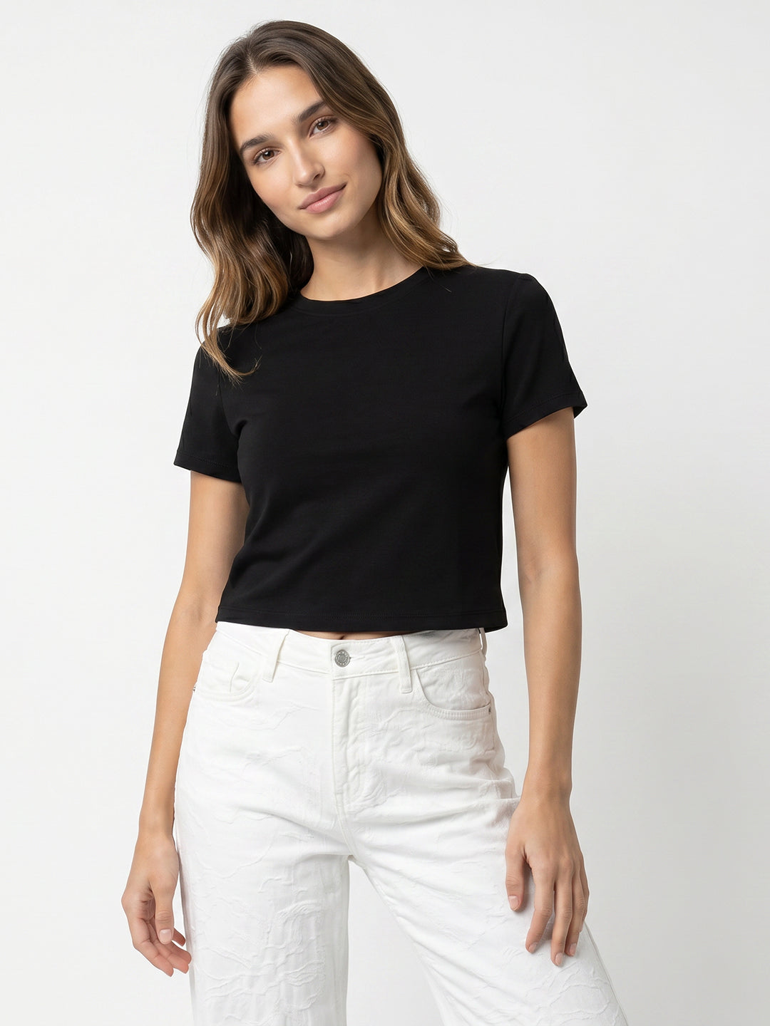 Women Black Neo Tees