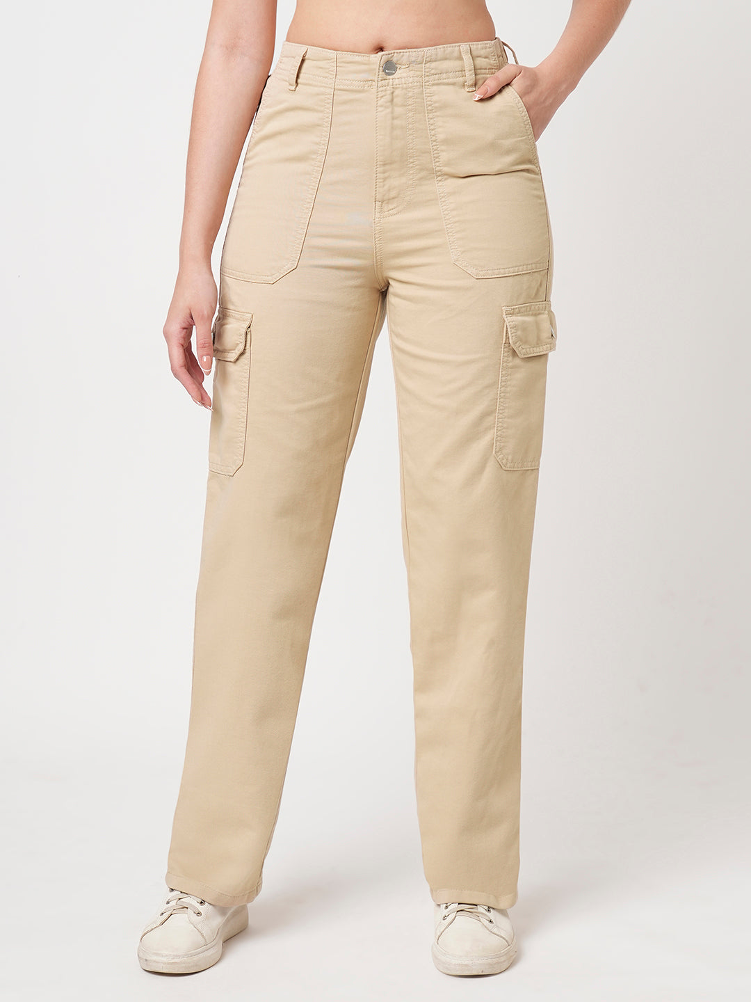 Women Oatmilk High-Rise Cargo