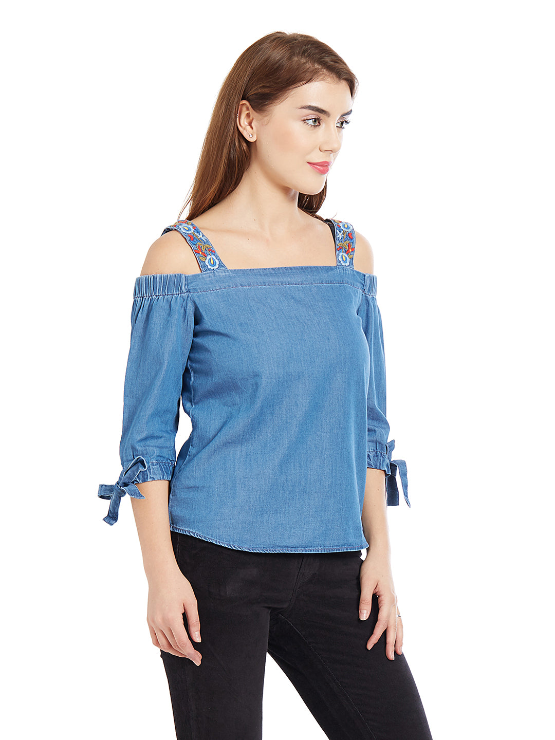 Women Blue Top