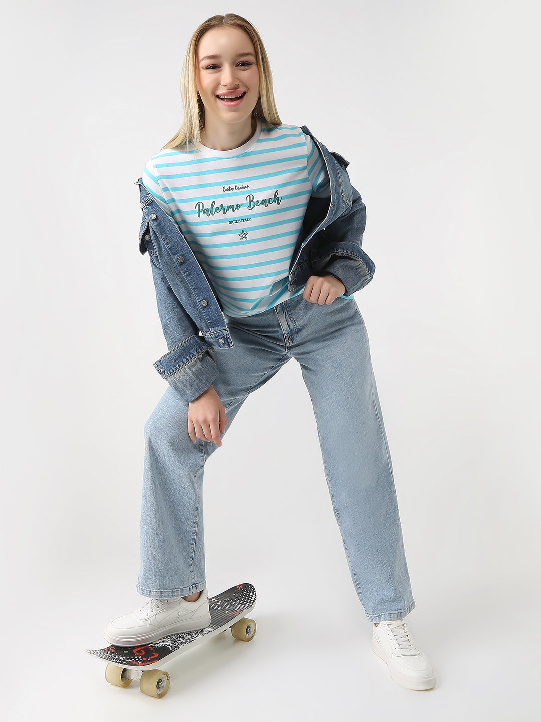 Women Slim Fit Boxy T-Shirt