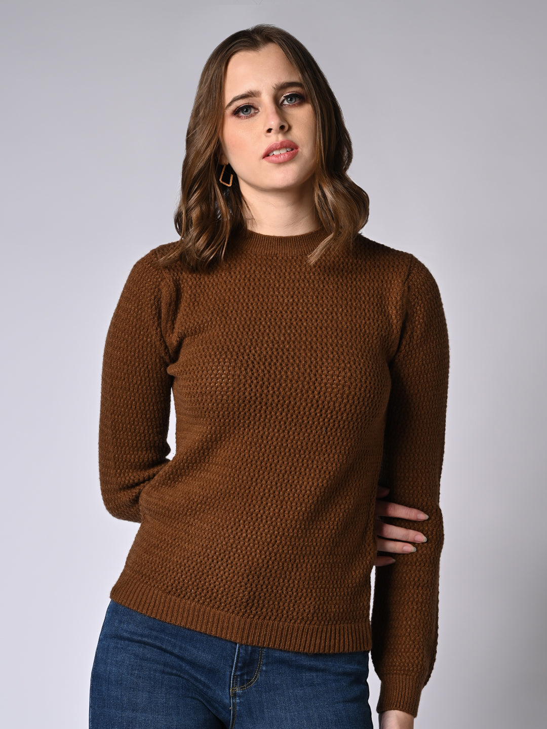 Women Solid Sweater
