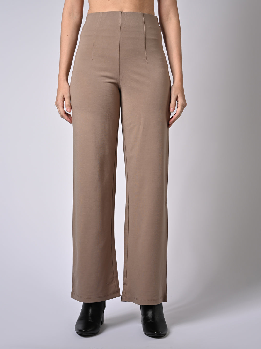 Women High-Rise Wide Leg Treggings