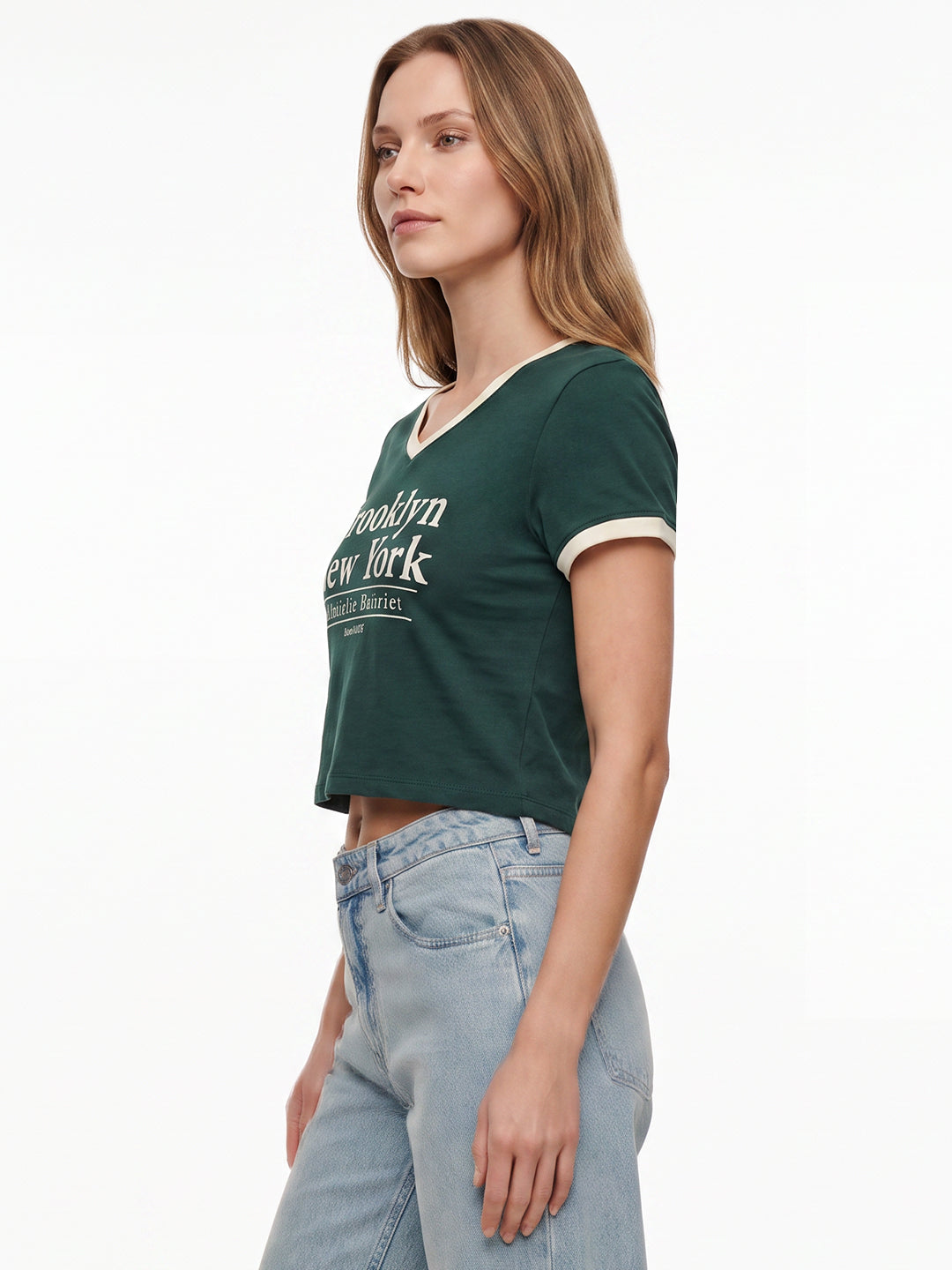 Women Bottle Green Neo Tees