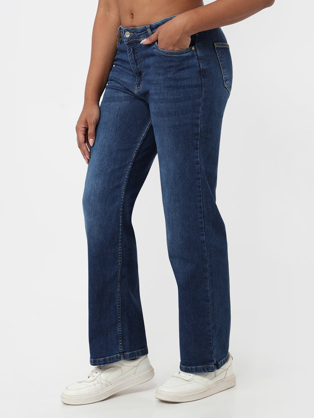 Blue High-Rise Baggy Jeans