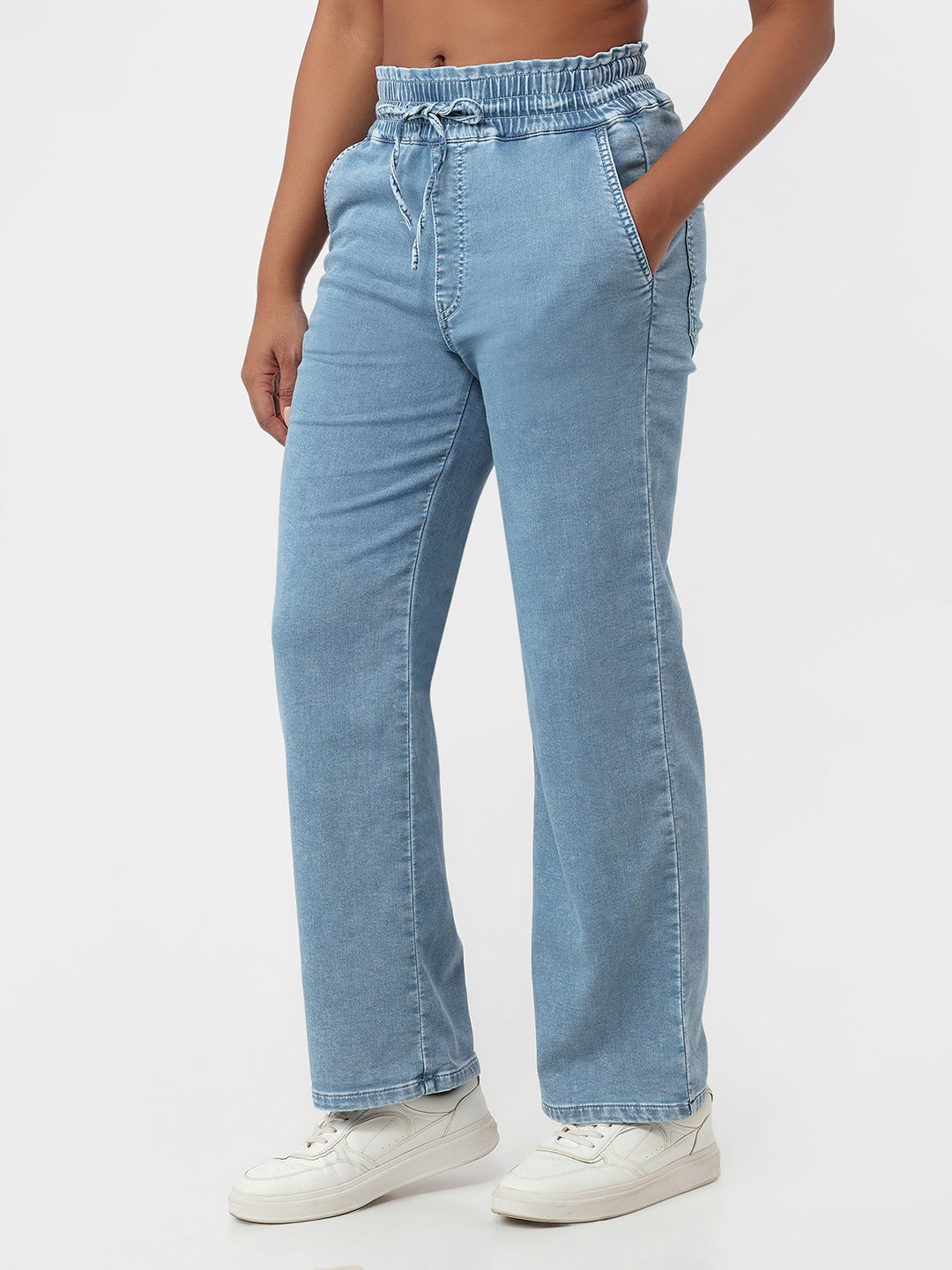 Women Light Blue Joggers