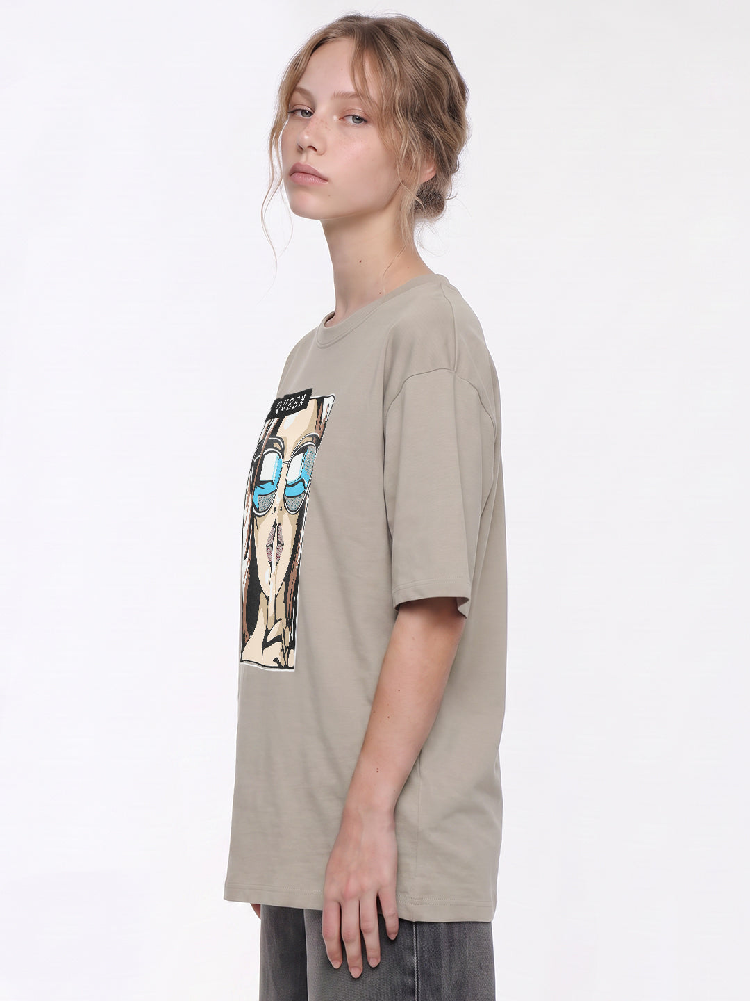 Light Oyester Oversized T-Shirt