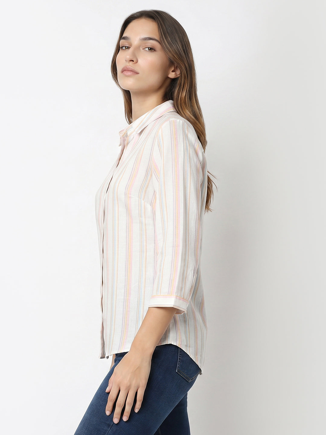 Women Multi Stripe Shirt
