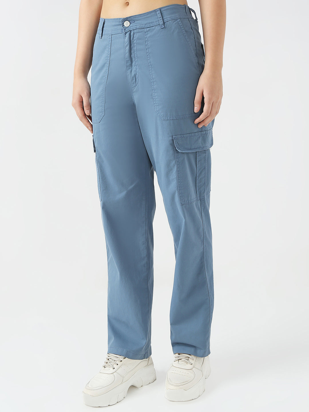 Women Bel Air Blue Mid-Rise Cargo
