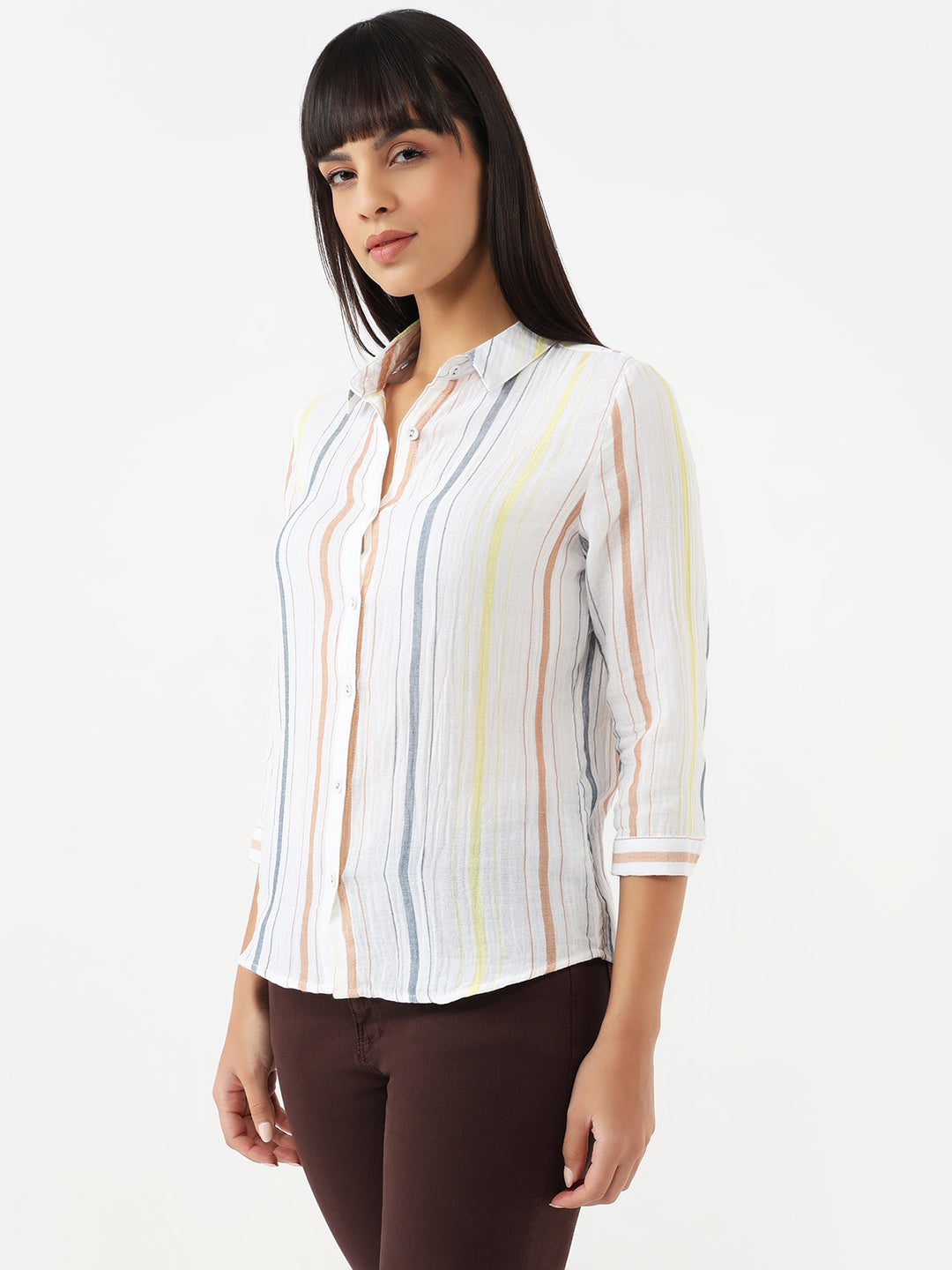 Women Multi Stripe Shirt