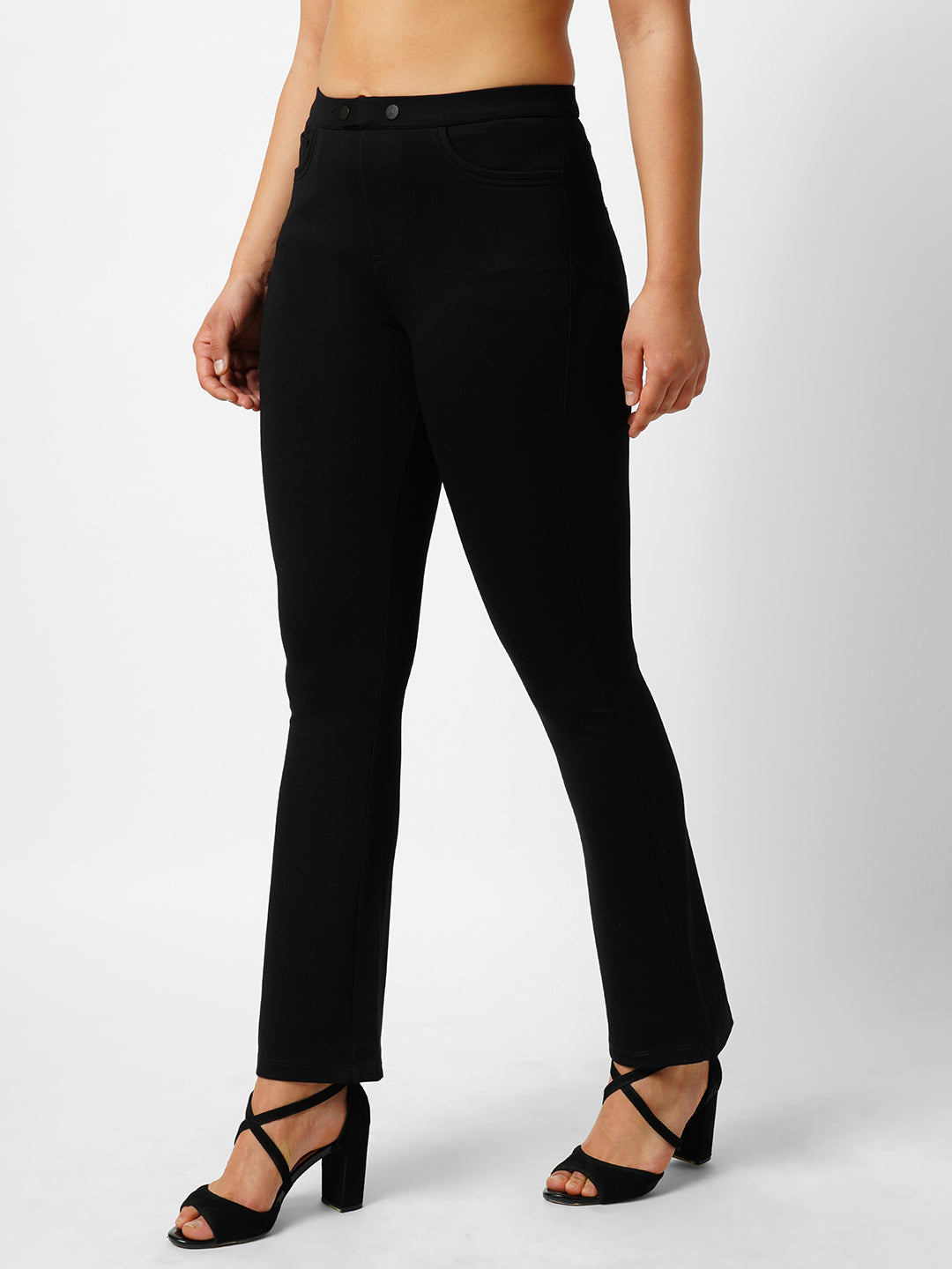 Women Black Treggings