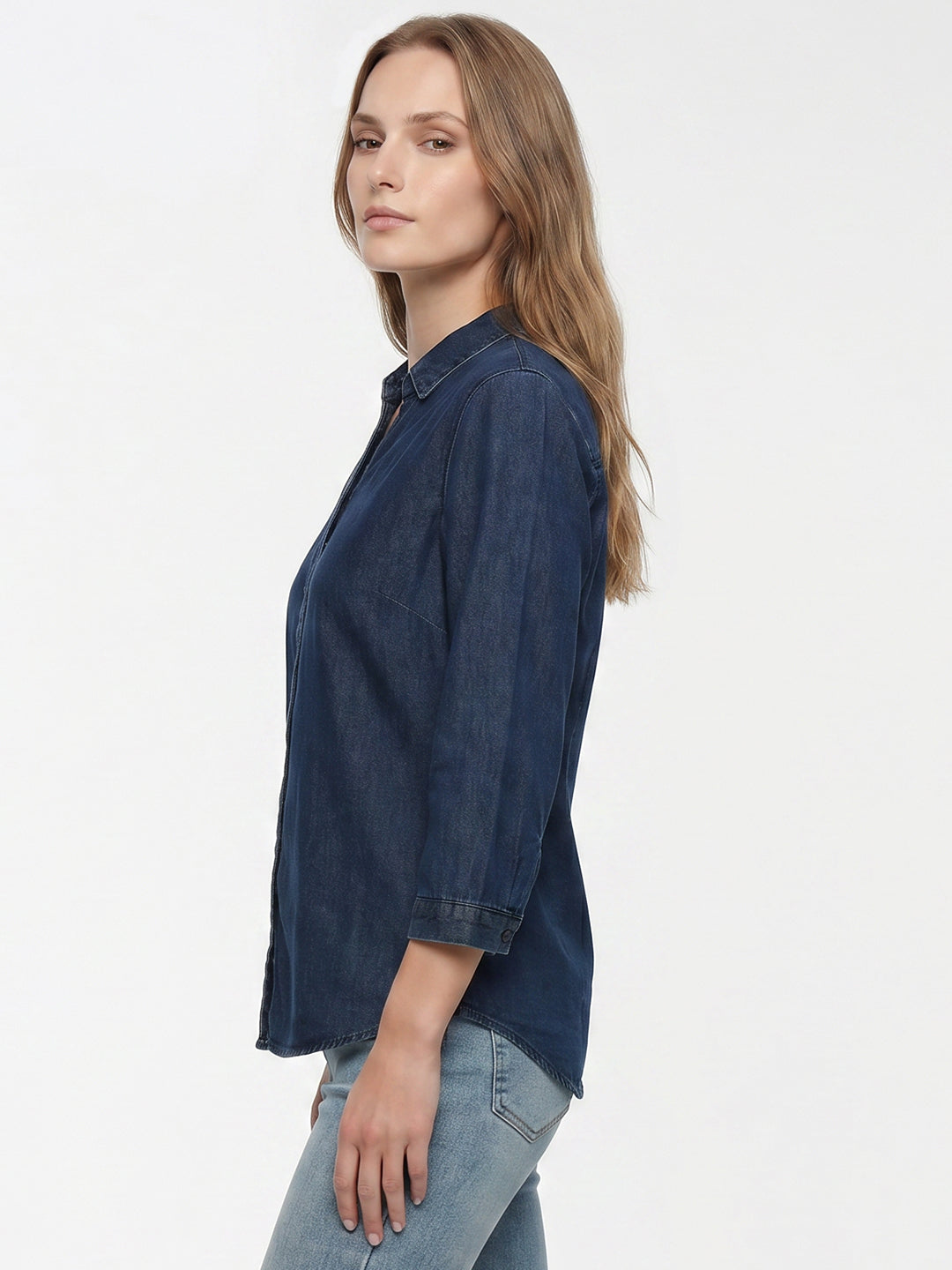 Women Dark Blue Shirt