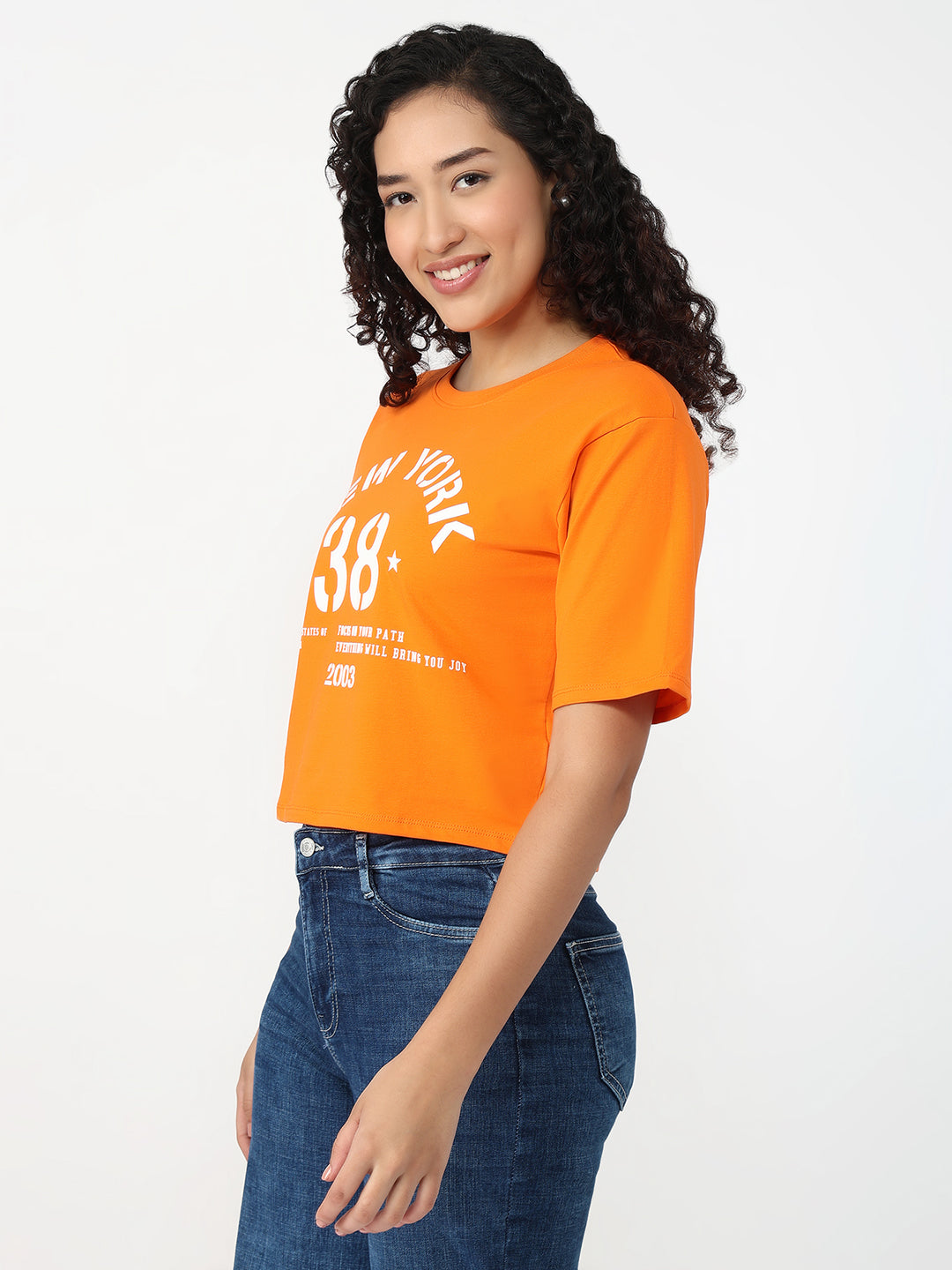 Women Autumn Glory Graphic Crop Tees