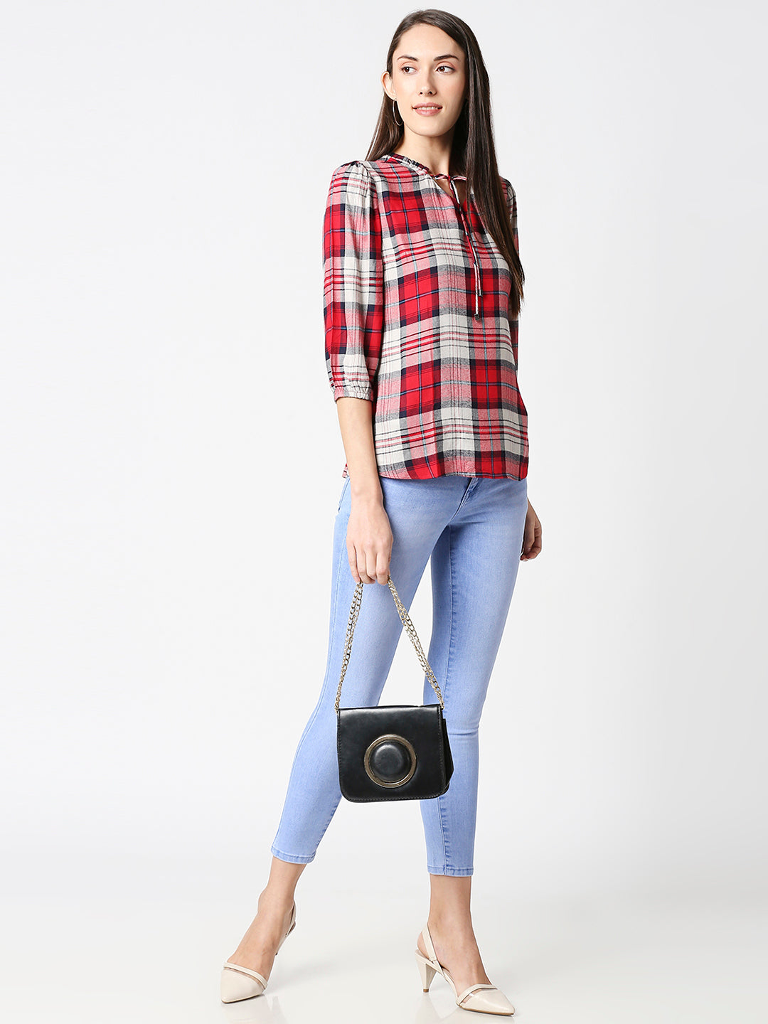 Women Multi Checks Top