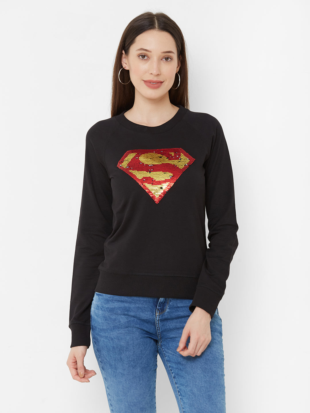 Women Black Slim T-Shirt