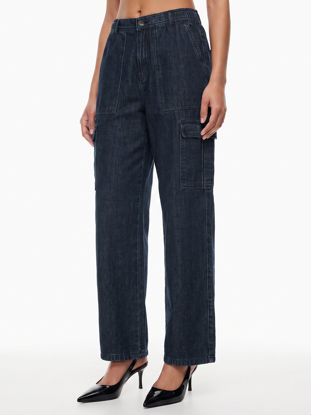 Blue Mid-Rise Cargo