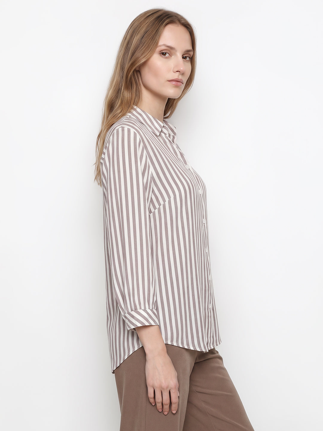Women Mauve/White Shirt